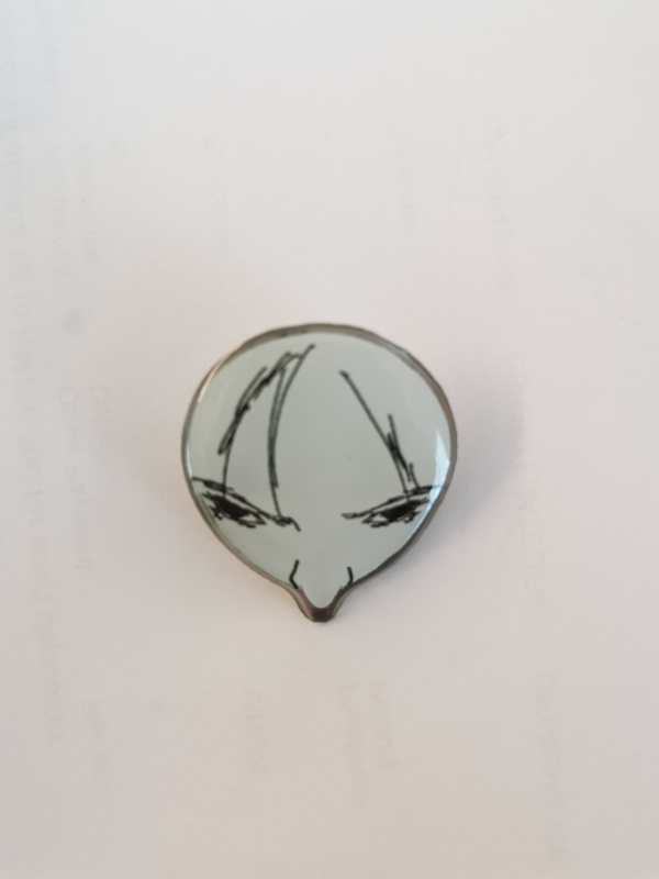 Ugly Hakken  Metal Collar PIn