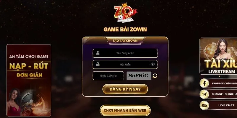 Tải app Zowin là sự lựa chọn tuyệt vời cho tín đồ mê giải trí